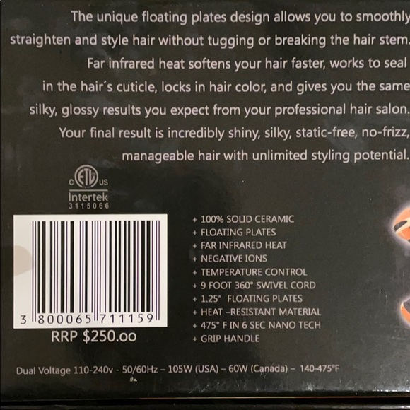 Cheetah print Ceramic hair straightener